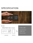 JINSUN nowoczesny budzik led Despertador temperatura wilgotność elektroniczny pulpit tablica cyfrowa zegary