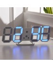 3D LED cyfrowy zegar drzemka biurko w sypialni budziki wiszący zegar ścienny 12/24 godziny kalendarz termometr Home Decor prezen