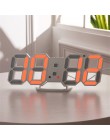 3D LED cyfrowy zegar drzemka biurko w sypialni budziki wiszący zegar ścienny 12/24 godziny kalendarz termometr Home Decor prezen