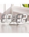 3D LED cyfrowy zegar drzemka biurko w sypialni budziki wiszący zegar ścienny 12/24 godziny kalendarz termometr Home Decor prezen
