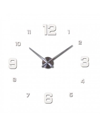 Nowe zegary ścienne zegarek Horloge Murale Diy 3d akrylowa naklejka na lustro duża strona główna okrągła igła z kwarcu nowoczesn