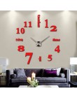 Nowoczesny stylowy duży zegar do naklejenia na ścianę awangardowy modny oryginalny ozdobny