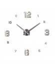 Nowe zegary ścienne zegarek Horloge Murale Diy 3d akrylowa naklejka na lustro duża strona główna okrągła igła z kwarcu nowoczesn