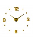 Nowe zegary ścienne zegarek Horloge Murale Diy 3d akrylowa naklejka na lustro duża strona główna okrągła igła z kwarcu nowoczesn