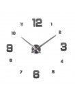 Nowe zegary ścienne zegarek Horloge Murale Diy 3d akrylowa naklejka na lustro duża strona główna okrągła igła z kwarcu nowoczesn