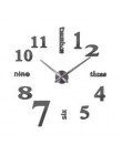 Nowa sprzedaż zegary ścienne zegary reloj de pared zegarek 3d diy lustro akrylowe naklejki kwarcowe nowoczesne dekoracje do domu