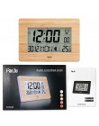FanJu cyfrowa ściana zegar LCD duża duża liczba czas kalendarz z termometrem stół alarmowy zegary biurkowe nowoczesny Design Off