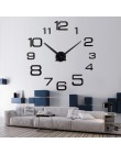 Moda duży zegar ścienny nowoczesny design lustro akrylowe zegary europa Diy 3d naklejki duże dekoracyjne zegarek kwarcowy salon