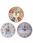 1PC Vintage drewniana ściana zegar nowoczesny Design w antycznym stylu dla domu salon biuro ściana kuchenna 11.5 cm/30 cm
