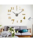 2019 hot sprzedaż home decoration 3d lustro zegary mody osobowości diy okrągły salon duży zegar ścienny zegarek darmowa wysyłka