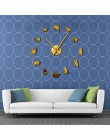 Sylwetka koty Wall Art kocięta DIY Giant zegar ścienny figlarny koty duża igła Kitty dziewczyna pokój duży zegar ścienny felino 