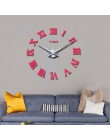 Home Decor duże rzymskie lustro moda nowoczesne zegary kwarcowe salon diy ściana naklejka zegar zegarek 3D akrylowa ściana lustr