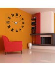 Home Decor duże rzymskie lustro moda nowoczesne zegary kwarcowe salon diy ściana naklejka zegar zegarek 3D akrylowa ściana lustr