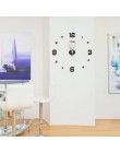 3d zegar ścienny nowoczesny design kuchnia dekoracyjne lustro samoprzylepne cyfrowe rocznika duży zegar ścienny na ścianie zegar