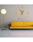 3d zegar ścienny nowoczesny design kuchnia dekoracyjne lustro samoprzylepne cyfrowe rocznika duży zegar ścienny na ścianie zegar