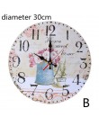 1PC Vintage drewniana ściana zegar nowoczesny Design w antycznym stylu dla domu salon biuro ściana kuchenna 11.5 cm/30 cm