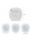 Inteligentny zegar ścienny z diodami LED, USB/AAA zasilany z baterii 2 kolory nocny zegar domowy, diody LED do sypialni toaleta 