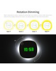 Inteligentny zegar ścienny z diodami LED, USB/AAA zasilany z baterii 2 kolory nocny zegar domowy, diody LED do sypialni toaleta 