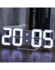 LED cyfrowa ściana zegar z 3 poziomami jasności budzik ścienny wiszący zegar