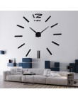 Nowy zegar zegary zegarek horloge akrylowe naklejki ścienne z efektem lustra prawdziwy kwarc salon nowoczesny 3D DIY Bell darmow