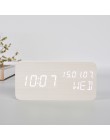 FiBiSonic cyfrowy budzik LED elektroniczny zegar na pulpicie wyświetlacz Alarm temperatury zegary YY-MM-DD
