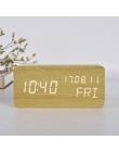 FiBiSonic cyfrowy budzik LED elektroniczny zegar na pulpicie wyświetlacz Alarm temperatury zegary YY-MM-DD