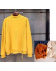 2019 zima dodatkowo pogrubiony aksamitny sweter z dzianiny długa koszula aksamitna wyściółka ciepły sweter sweter żeński moda gr
