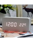 Suncree drewniany alarm led wyświetlacz zegara data + czas + celsjusza/fahrenheita temperatura kontrola dźwięku funkcja stół zeg