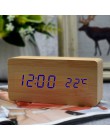 Suncree drewniany alarm led wyświetlacz zegara data + czas + celsjusza/fahrenheita temperatura kontrola dźwięku funkcja stół zeg