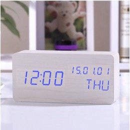 FiBiSonic cyfrowy budzik LED elektroniczny zegar na pulpicie wyświetlacz Alarm temperatury zegary YY-MM-DD