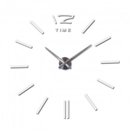 Nowy zegar zegary zegarek horloge akrylowe naklejki ścienne z efektem lustra prawdziwy kwarc salon nowoczesny 3D DIY Bell darmow