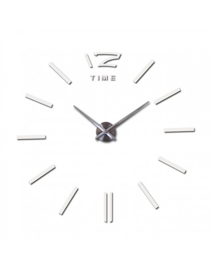 Nowy zegar zegary zegarek horloge akrylowe naklejki ścienne z efektem lustra prawdziwy kwarc salon nowoczesny 3D DIY Bell darmow