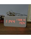 FiBiSonic cyfrowy budzik LED elektroniczny zegar na pulpicie wyświetlacz Alarm temperatury zegary YY-MM-DD