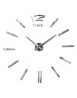 Nowy zegar zegary zegarek horloge akrylowe naklejki ścienne z efektem lustra prawdziwy kwarc salon nowoczesny 3D DIY Bell darmow