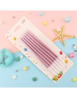 Cakelove 6 sztuk złote długie ołówek świeczka tortowa bezpieczne płomienie dzieci urodziny wesele świeczka tortowa home decorati