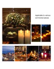 LED elektroniczne bezpłomieniowe świece świecowe Swing zasilanie bateryjne na wesele urodziny romantyczne ozdoby obiadowe
