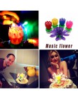 Creative Music Cake Candle Rotating Flower Candle Birthday Art Candle Lights Party Diy Cake Decoration Best Gift For Girl Friend