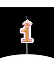 Cakelove 1 sztuk w kolorze błyszczącego złota różowy/niebieski szczęśliwy numer urodzinowy świece 0-9 dla dzieci dorosłych dziew