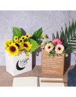 1 PC dekoracje dla domu diy suszone rośliny kosz ślub torebka z papieru pakowego doniczka sztuczny wazon na kwiaty torebka z pap