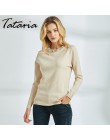 Tataria sweter z długim rękawem dla kobiet perłowy sweter z koralikami swetry damskie sweter z perłami Knitting kobieta solidny 
