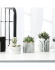 Nordic ceramiczny żelazny wazon artystyczny marmurowy wzór różowe złoto srebro Tabletop zielona roślina doniczka Home Office waz