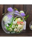 Świecznik Ball Globe kształt wyczyść szklana wisząca kwiat w wazonie rośliny pojemnik Ornament mikro element dekoracji krajobraz