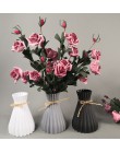 Wazon dekoracja domowa wazon plastikowy biały rattan nowa talia wazon rzemiosło wazon dekoracja domu kwiat dziewczyna kosz na śl