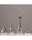 O.Roselif marka Nordic szklany wazon na kwiaty kreatywny srebrny Gradient suszone wstaw pulpit Terrarium biżuteria dekoracyjna p