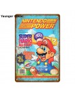 Japonia plakat z gry wideo Nintendo Power Super Mario naklejka ścienna Sega gry gracza ściana artystyczny obraz tablica wystrój 