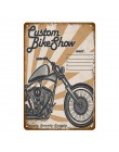 Vintage Motor znaki Lambretta Electrombile motocykl Suzuki metalowy plakat Pub Bar Home Decor prostokąt tablica YI001