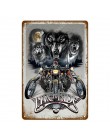Vintage Motor znaki Lambretta Electrombile motocykl Suzuki metalowy plakat Pub Bar Home Decor prostokąt tablica YI001