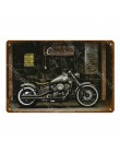 Vintage Motor znaki Lambretta Electrombile motocykl Suzuki metalowy plakat Pub Bar Home Decor prostokąt tablica YI001