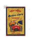 Vintage Racing metalowy plakat metalowa plakietka z napisem Metal Vintage Home Man Cave Decor dekoracyjna płyta żeliwna dekoracj