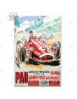 Vintage Racing metalowy plakat metalowa plakietka z napisem Metal Vintage Home Man Cave Decor dekoracyjna płyta żeliwna dekoracj